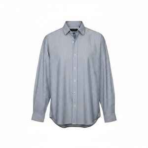 The Kooples Brera Lux Blue White Striped Oversized Button Down Shirt NWT Small